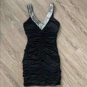 Mini black dress